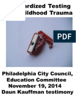 Download Philadelphia City Council Education Committee Hearing on Standardized Testing by Daun Kauffman SN247864844 doc pdf
