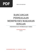 Rancangan Perniagaan: Makanan Ringan