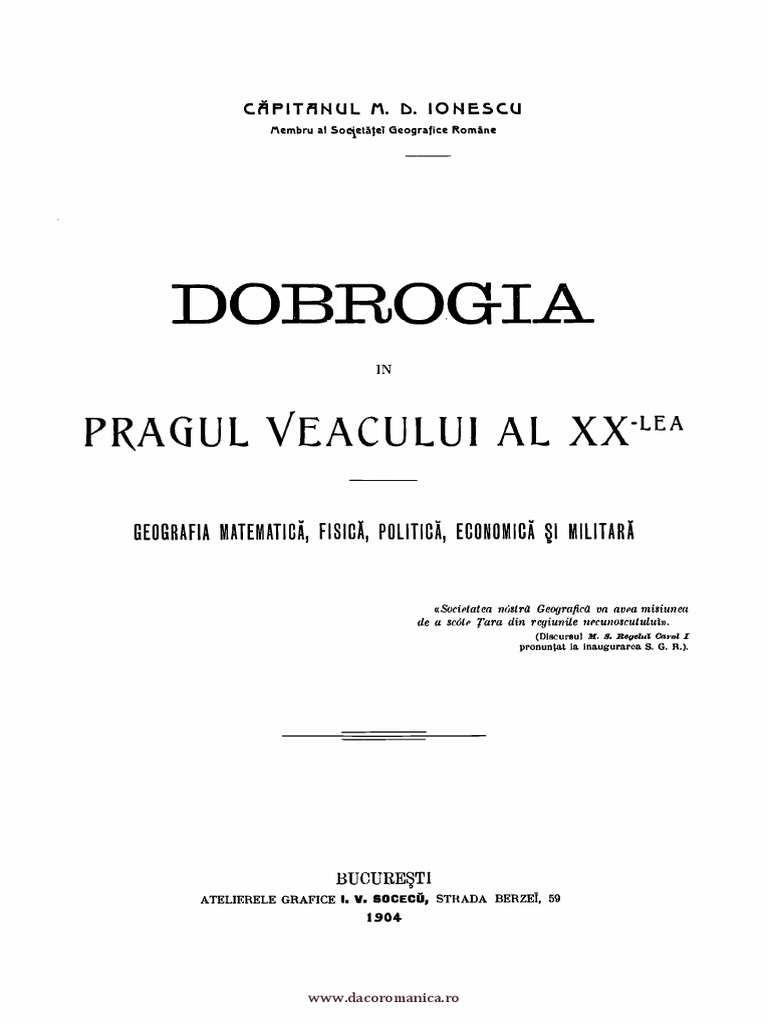 Dobrogea Monografie 01 Pdf