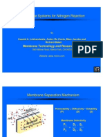 Membrane Systems For Nitrogen Rejection