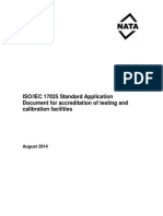 ISO IEC 17025 Standard Application Document