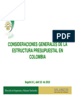 Estructura Presupuestal en Colombia