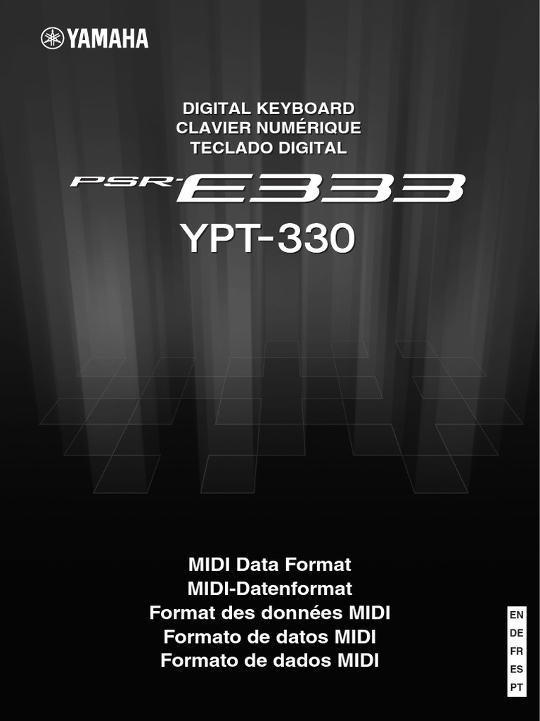 Yamaha PSR E333 Manual | Music Production | Media Technology