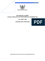 PeraturanKeputusan Kepala BPKP Tahun 1996 KEP 378 1996