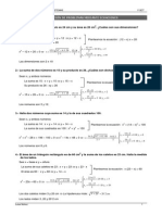 Problemas Soluciones Ecuaciones Segundo Grado