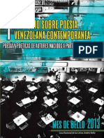 1er Coloquio sobre poesía venezolana contemporánea | Poesías y poéticas de autores nacidos a partir de 1970