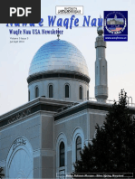 Waqfenau Newsletter Vol3 Issue 3 July Sep 2014