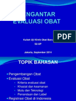 UP 1 Pengenalan Evaluasi Obat 2014