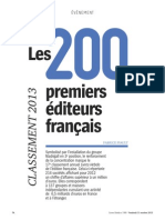 200 Premiers Editeurs français