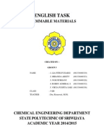 English Task: Flammable Materials