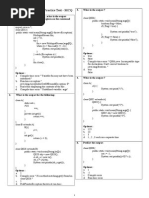 Java Exam Preparation Pactice Test - MCQ