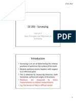 CE 201 - Surveying: Basic Principles and Objectives of Basic Principles and Objectives of Surveying