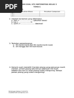 Latihan Soal Uts Matematika Kelas 5