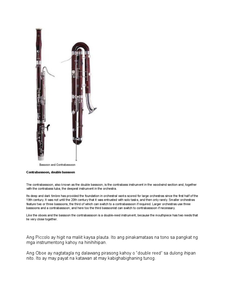 Contrabass bassoon sale
