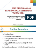 Bahan Paparan Kebijakan Perencanaan Pembangunan Kesehatan