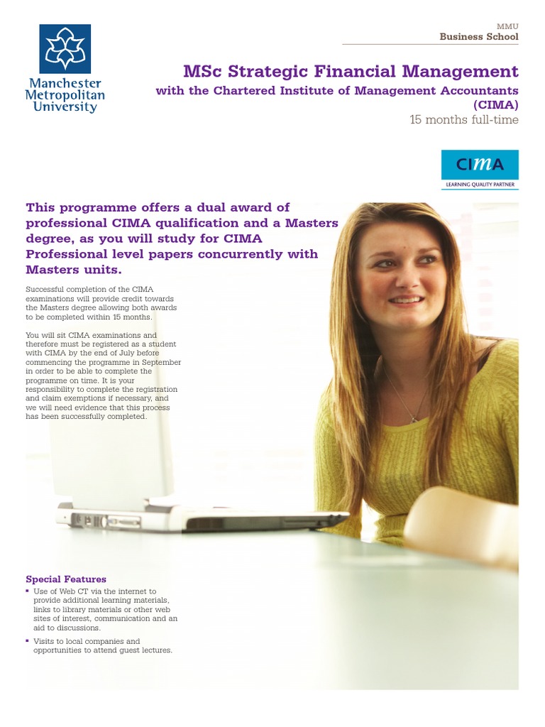 MSc in Strategic Financial Management | PDF | Master's Degree | Thesis