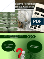 Kalkulasi Biaya Persediaan Dan Analisis Kapasitas