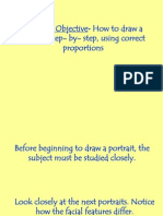 Learning Objective-How To Draw A Portrait Step - by - Step, Using Correct Proportions