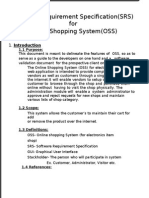 Software Requirement Specification (SRS) For Online Shopping System (OSS)