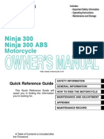 Kawasaki Ninja 300 Owners Manual Eng