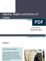 Dignity, Rights and Duties of Labour