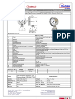 Micro Process Controls: Micro Make Sealed Diaphragm Type Pressure Gauge (TRICLAMP TYPE) Glycerin Filled Case