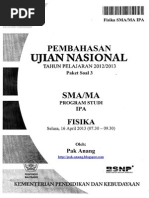 Pembahasan Soal UN Fisika SMA 2013 Paket 3