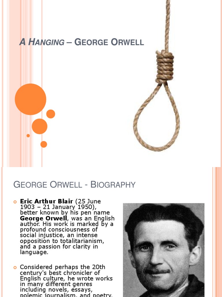A Hanging E28093 Questions and Analysis PDF Orwell Capital