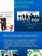 Forms of Business Organization