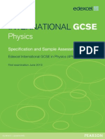 Physics  2011 edexcel igcse specification