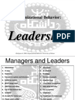 Organizational Behavior Leadership Styles