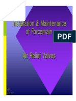 Installation & Maintenance of Forcemain Air Relief Valves