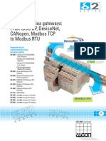 Delta: Series Gateways: Profibus DP, Devicenet, Canopen, Modbus TCP To Modbus Rtu