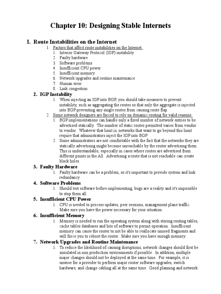 Designing Stable Internet Routes | PDF | Computers