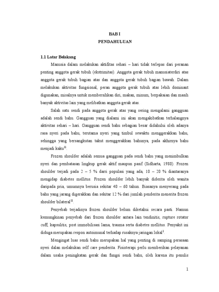 Lapsus Frozen Shoulder