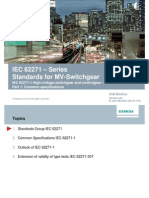 SIEMENS - Standards For MV-Switchgear IEC 62271-100 PDF