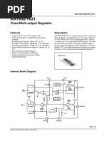 Fixed Multi-Output Regulator: Features Description