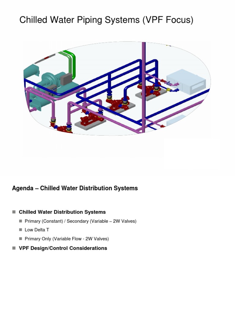 Chilled Water System Design Overview | PDF | Pump | Flow Measurement