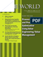 Value World: Process and Product Optimization Using Value Engineering/Value Management