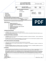 Acta de La Reunión Del Comité de Empresa Con La Dirección de Serra Soldadura, S.A.U. 06/11/2014