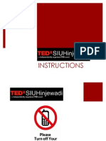 Tedx Instructions