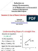 Induction On Preliminary Econometrics: (Basics On The Use of Mathematics On Economics)