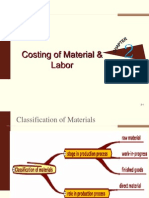 Costing of Material & Labor
