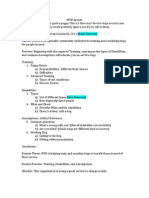 WSD Speech Outline