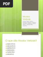 Modos verbais e formas nominais