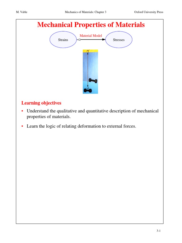 Mechanical Properties of Materials PDF | Download Free PDF ...