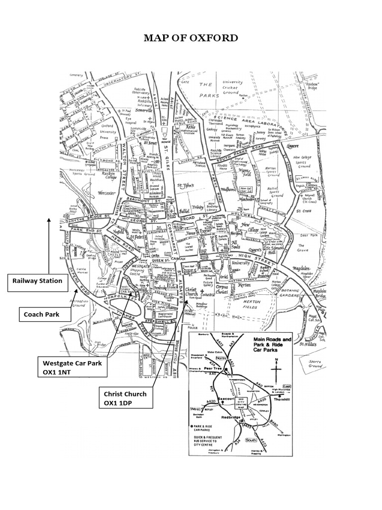 3 Map For Getting To Oxford | PDF