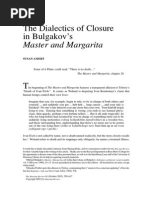 The Russian Review Volume 61 Issue 4 2002 [Doi 10.1111%2F1467-9434.00252] Susan Amert -- The Dialectics of Closure in Bulgakov’s Master and Margarita