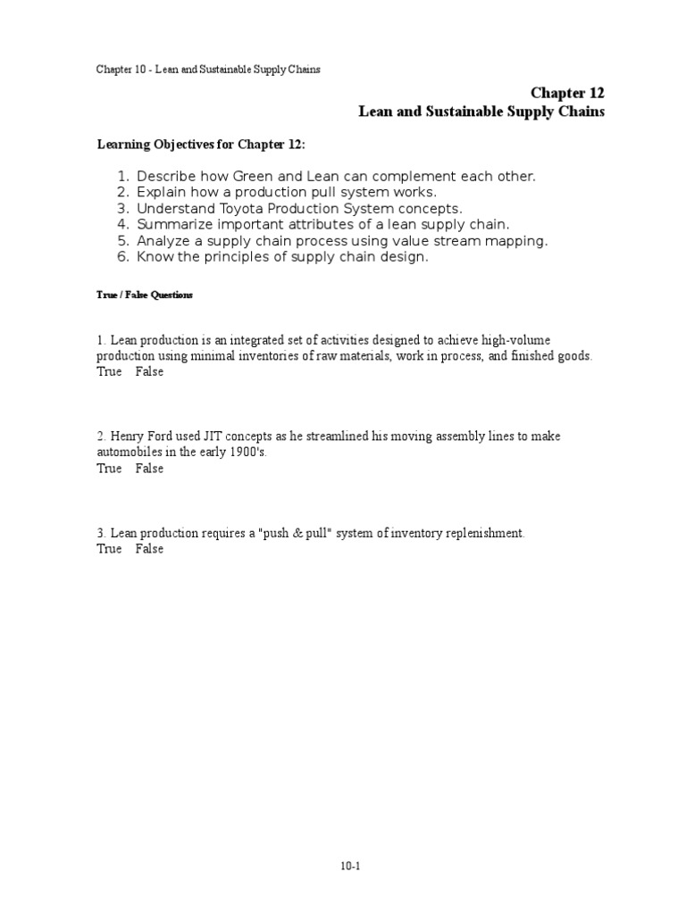 Lean Production and Kanban Systems | PDF | Technology & Engineering