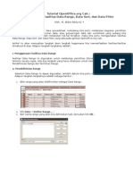 Tutorial OpenOffice - Org Calc: Penggunaan Fasilitas Data Range, Data Sort, Dan Data Filter